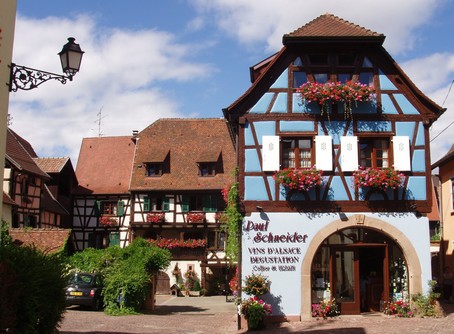Une dgustation  Eguisheim, village alsacien